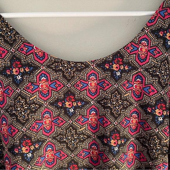 ModCloth Victorian Holiday Groove Multicolor Patterned Dress Bell Sleeves XL - Picture 2 of 8